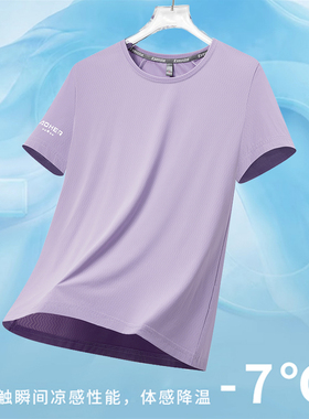 2026速干t恤女冰丝透气薄款弹力跑步健身运动圆领短袖宽松快干衣