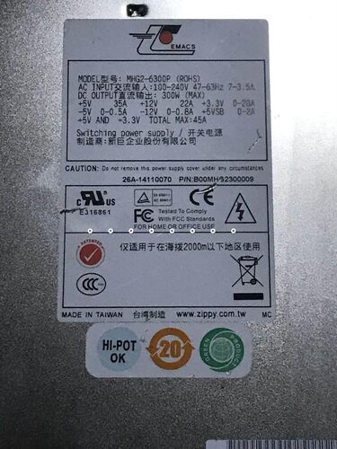 西门子MHG2-6300P /6400P(ROHS) 300W新巨 彩超CT医疗工控机电源