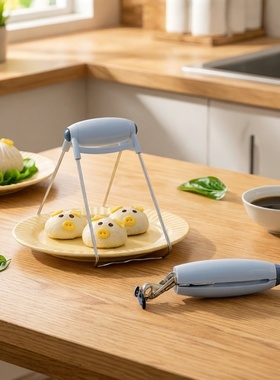 厨房隔热防烫夹取碗夹304不锈钢提盘夹碗器家用碗盘防滑提盘神器