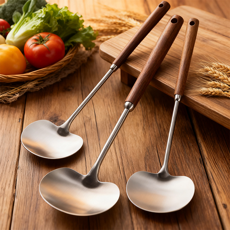 食品级蘑菇铲长柄炒菜勺厨房