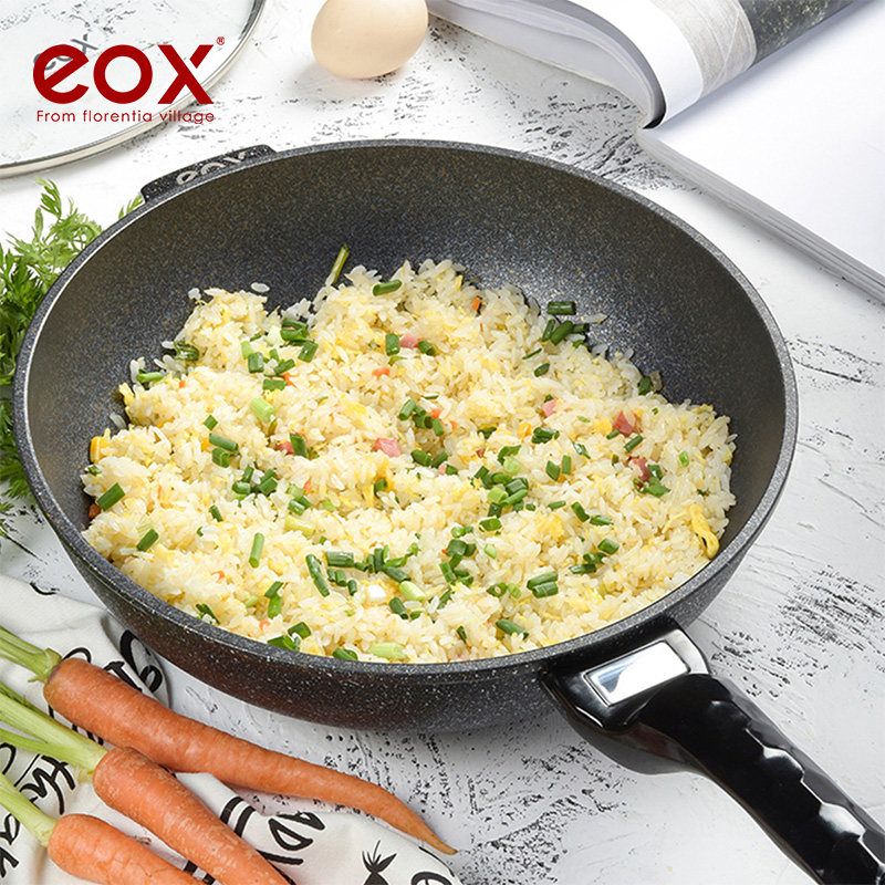 eox韓國麥飯石炒鍋不粘鍋家用多功能平底炒菜鍋電磁爐燃氣竈適用在類目 廚房/烹飪用具, 烹飪用具, 鍋具/煲/燒水壺, 炒鍋中 - 來自Buy2taobao.com提供專業的淘寶代購服務