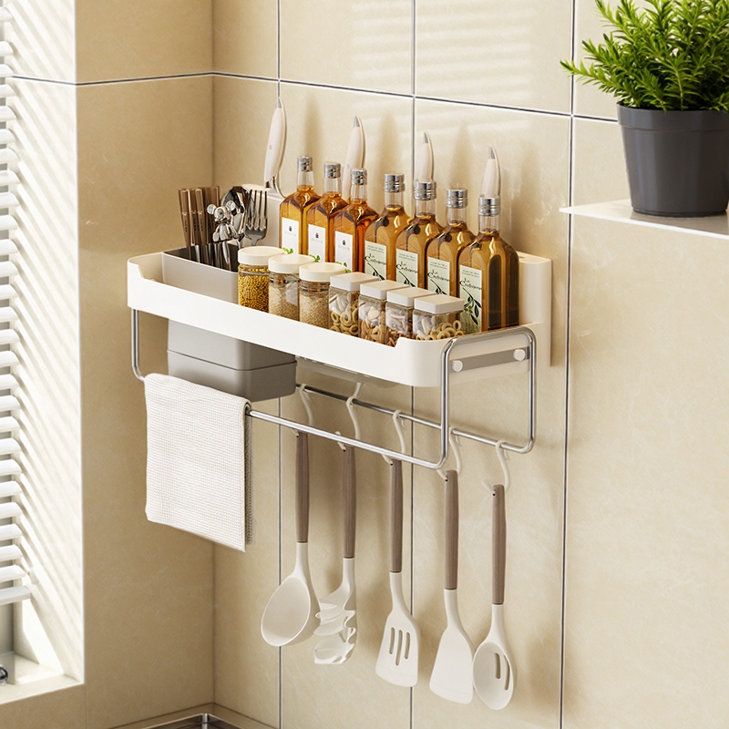 厨房刀架置物架免打孔壁挂多功能