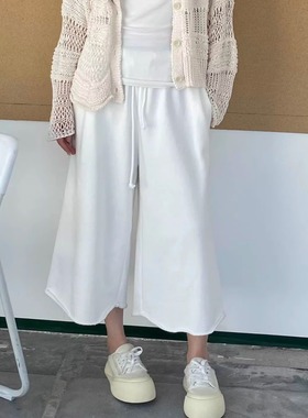 MQ｜MACQNF22760时尚宽松显瘦休闲裤松紧腰卫裤八分阔腿裤女