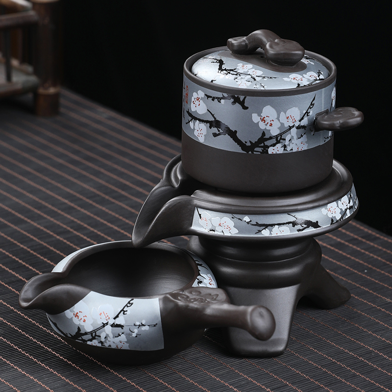 懒人泡茶器防烫旋转出水