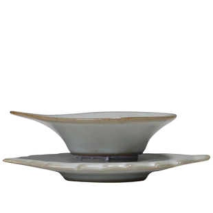 月白汝窑创意茶漏叶子形状功夫茶具茶滤茶叶分离器网纱布过滤网