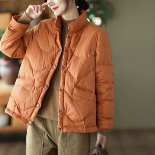 短款棉服轻薄羽绒棉外套夹棉棉衣