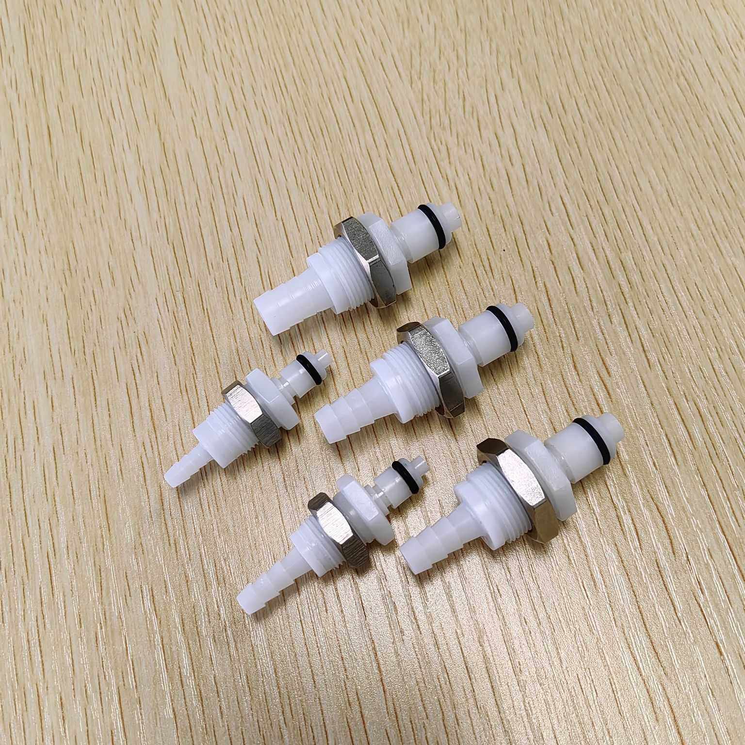 螺母穿板固定带截止阀 快速公接头宝塔螺纹快插接头POM 现货,基础建材,接头,淘宝优惠券,粉丝福利购,淘宝优惠卷