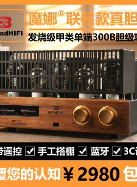 魔娜胆机管音者甲类单端300B发烧级胆机带遥控带蓝牙带网罩可升级