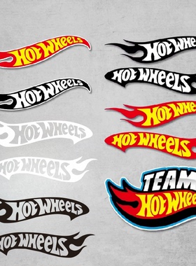风火轮Hot Wheels车迷爱好者个性创意汽车模型电动车贴纸摩托车贴
