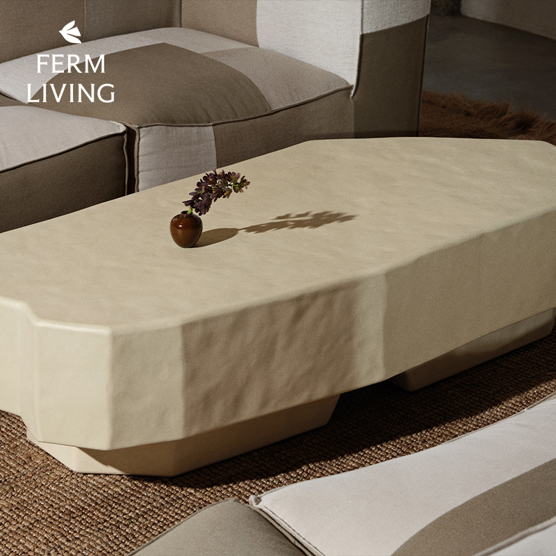 丹麦Ferm Living Staffa客厅茶几北欧边几侘寂风咖啡桌凳子装饰墩