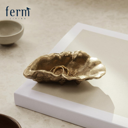 丹麦FermLiving黄铜首饰收纳盘