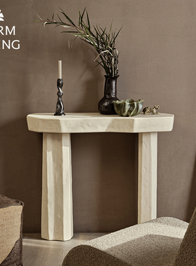 丹麦Ferm Living Staffa边桌玄关桌客厅咖啡桌装饰底座北欧设计