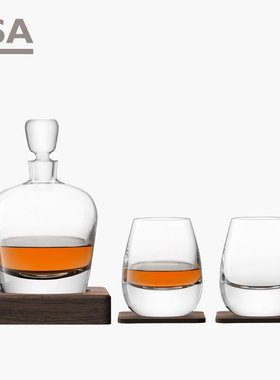 英国LSA玻璃酒具套装威士忌酒杯酒樽醒酒器闻香杯洋酒杯礼盒托盘