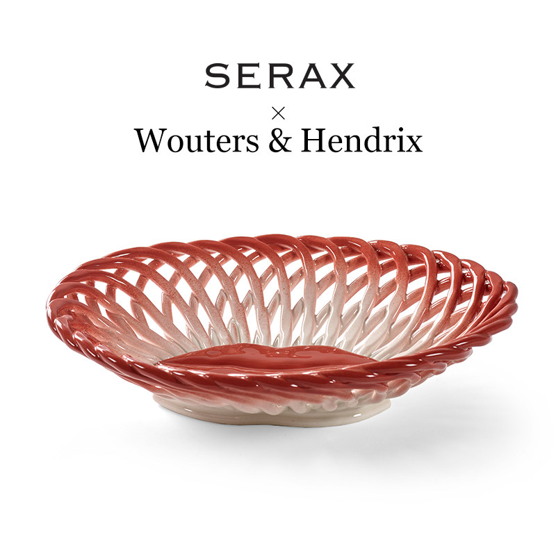 陶瓷编织果盘面包篮水果零食盘