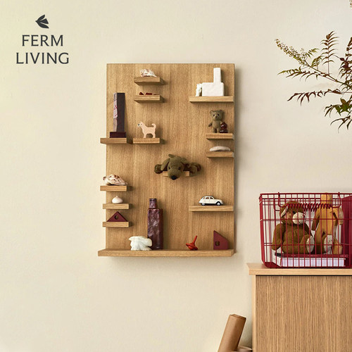 丹麦进口Ferm Living Parade挂墙置物架墙面储物架装饰展示架收纳