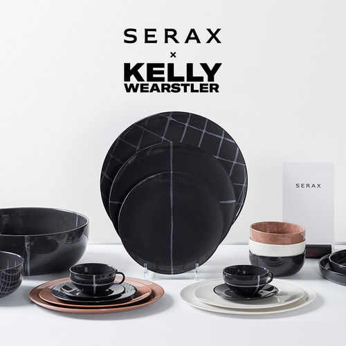 比利时Serax Kelly Wearstler联名陶瓷餐盘家用碗盘餐具沙拉盘子