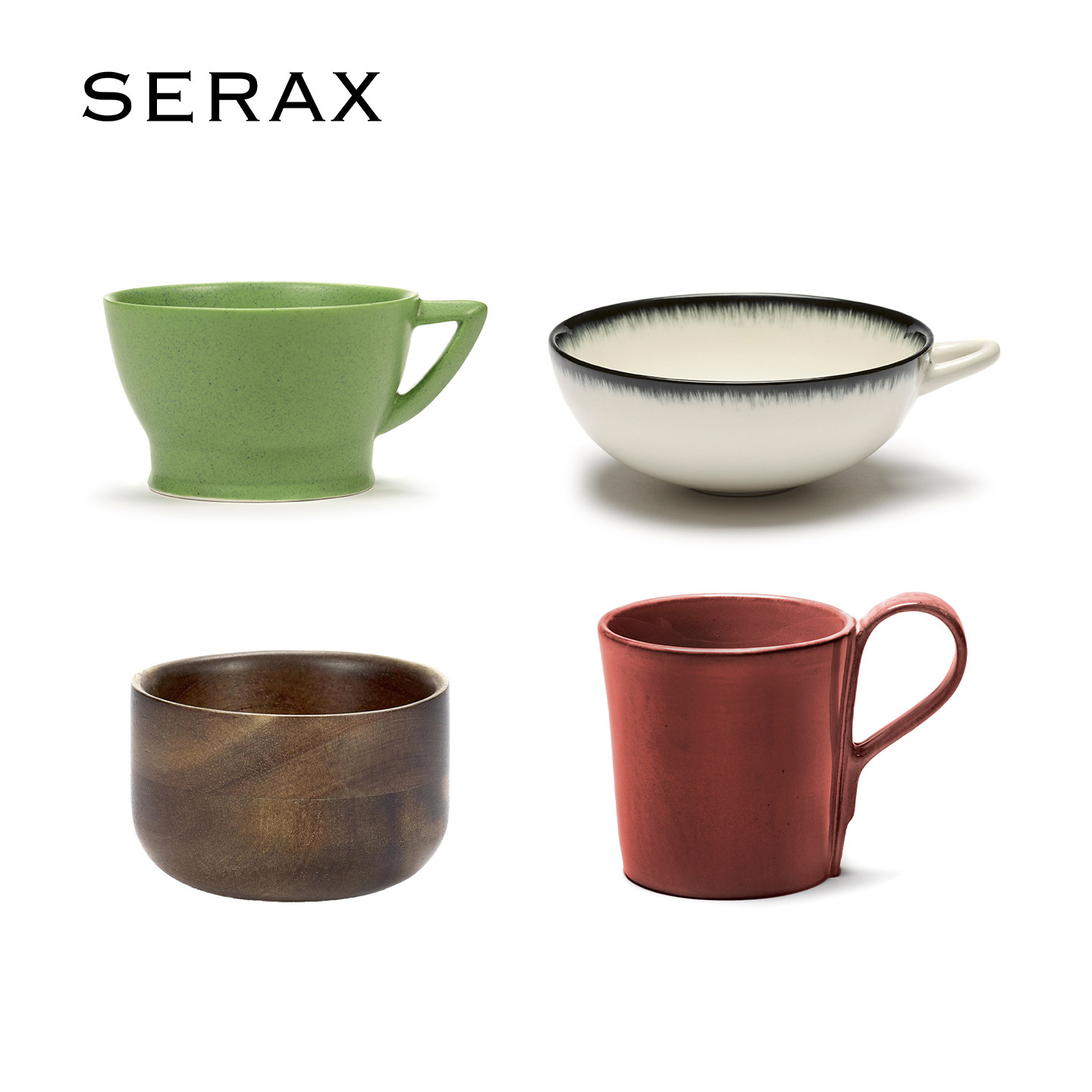 微瑕清仓 比利时Serax陶瓷马克杯咖啡杯手握杯无柄杯家用水杯