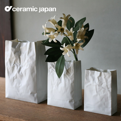 日本纸袋花瓶CeramicJapan原创
