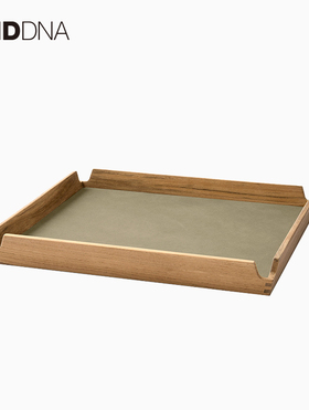 丹麦Lind Dna长方形中古柚木餐具托盘咖啡杯早餐下午茶实木收纳盘