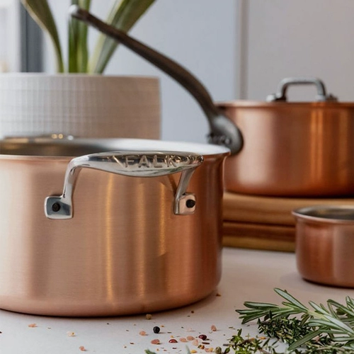 Бельгия импортированная фалька сгущенная медная кастрюль с глубоким приготовлением кастрюли с двойной одетой.