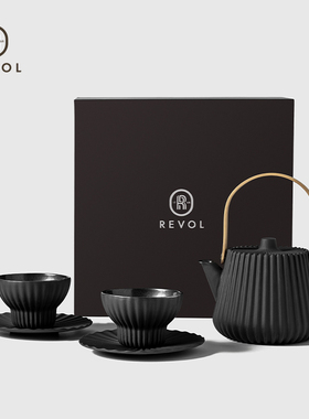 法国进口Revol PEKOE 茗 茶壶茶具套装泡茶单壶茶杯碟双人礼盒