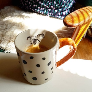 诺瓦生活选物瑞典Design House长袜子皮皮马克杯咖啡杯子陶瓷水杯