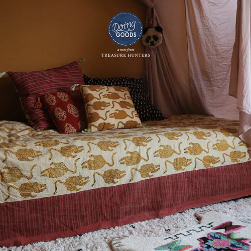 荷兰doing goods动物花纹印花盖毯客厅沙发被空调被子纯棉午睡毯