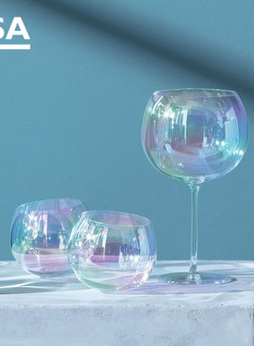 6折 英国LSA杯子泡泡玻璃水杯酒杯威士忌杯创意礼盒套装