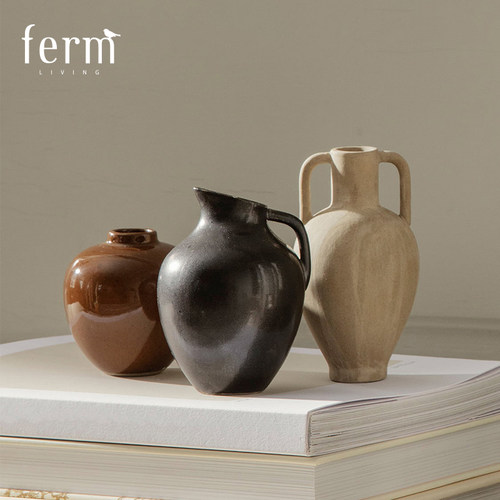 丹麦FermLiving复古迷你小花瓶