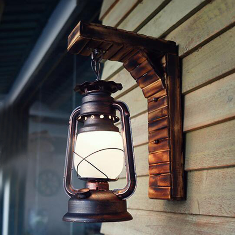 竹艺美式乡村风民宿客栈酒吧灯