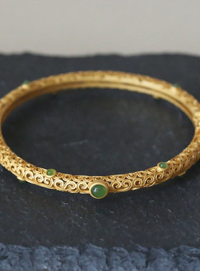 复古中国风开口手镯手环