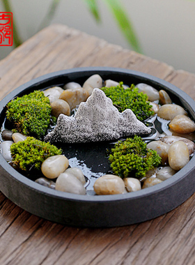 简约现代风书房绿植微景观小摆件