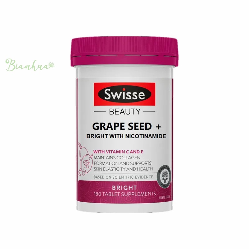 新西兰直邮Swisse烟酰胺葡萄籽plus版180粒