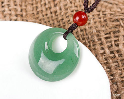 玉石东陵玉平安扣挂件公主扣吊坠