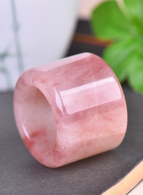 天然新疆金丝玉男女款玉石指环