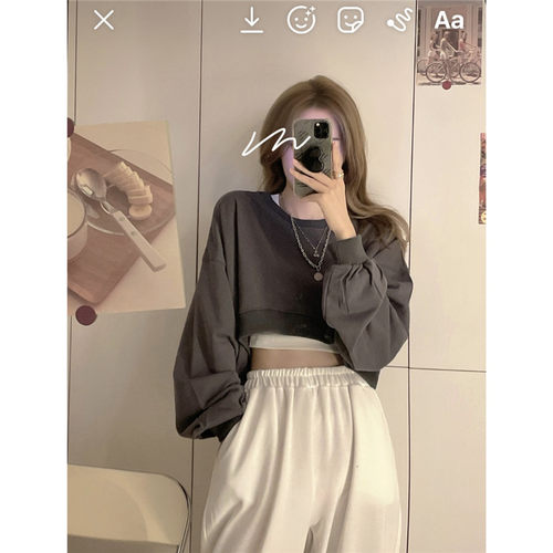 辣妹女团穿搭背心罩衫套装
