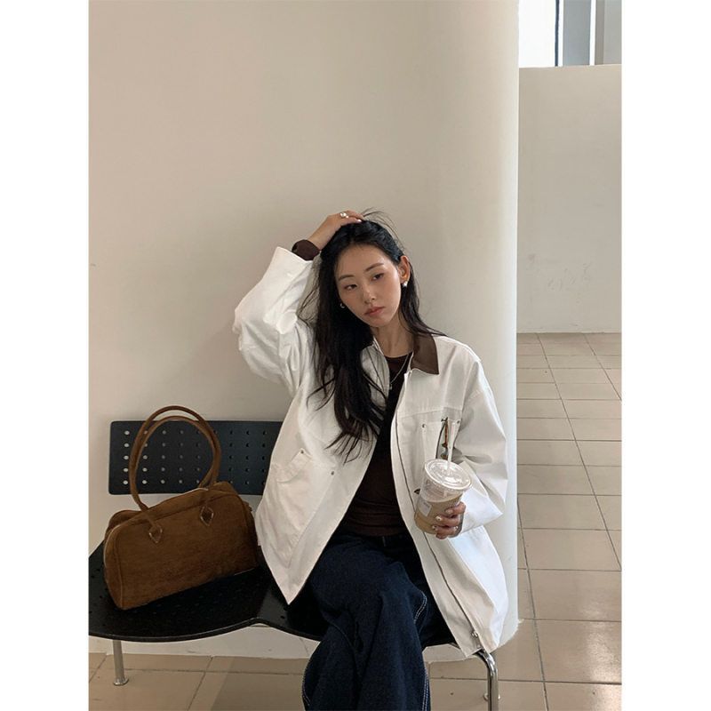 广州黄峥早秋韩系外套街头复古