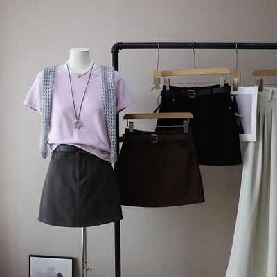 比正2025秋季新款韩版高腰小个子