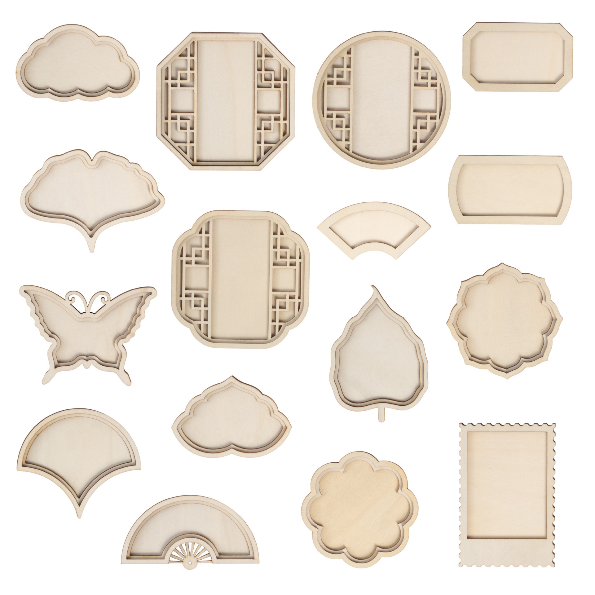 10个装冰箱贴配件DIY圆形画框装裱壮锦宋锦木片手工冰箱贴配件,家居饰品,木雕,淘宝优惠券,粉丝福利购,淘宝优惠卷