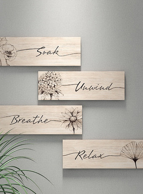 跨境新品艺术装饰家居装饰性趣味标志花园标牌木质标志牌匾悬挂墙