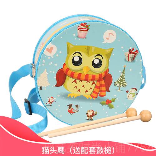 正品儿童背带鼓手拍鼓奥音鼓乐玩具小鼓腰鼓宝敲1-3-6岁尔夫乐宝