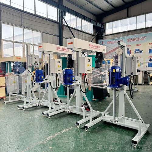 新款高速频速散分机变升降液压实验室调小型搅拌机油漆涂料电动