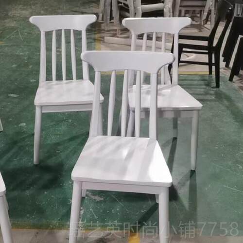正品北美黑胡桃色餐椅现新约家用餐厅全实木椅子中式原木色靠简背