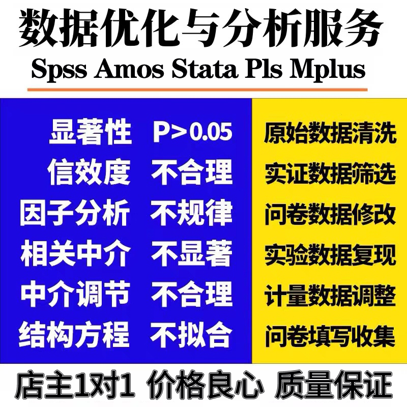 spss统计代做分析amos结构方程模型问卷数据显著调整修改处理