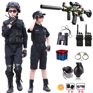 儿童警服特警服特种兵警装备制服警察服玩具装备警官服表演服男