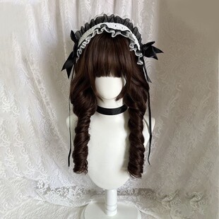 【小熊奈奈】女日系水母罗马卷lolita甜美长卷发全头套