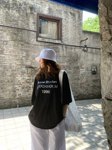 2025早秋新款 女宽松显瘦休闲上衣 ALL IN基础百搭字母印花T恤短袖