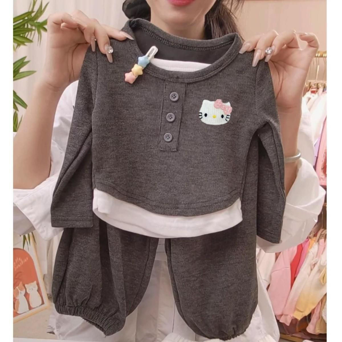 女童套装春秋季2024新款儿童韩版儿童秋装宝宝洋气上衣裤子两件套