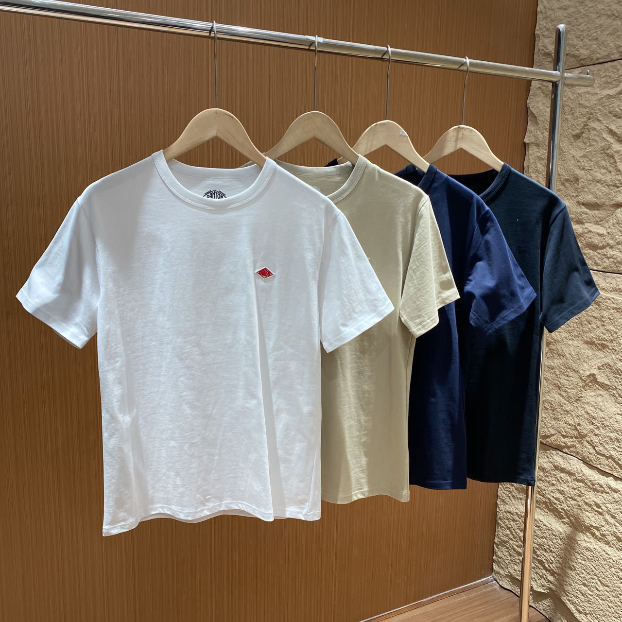 好货 DANTON LABEL 日系休闲 打底衫T恤夏季男女同款宽松纯棉短袖