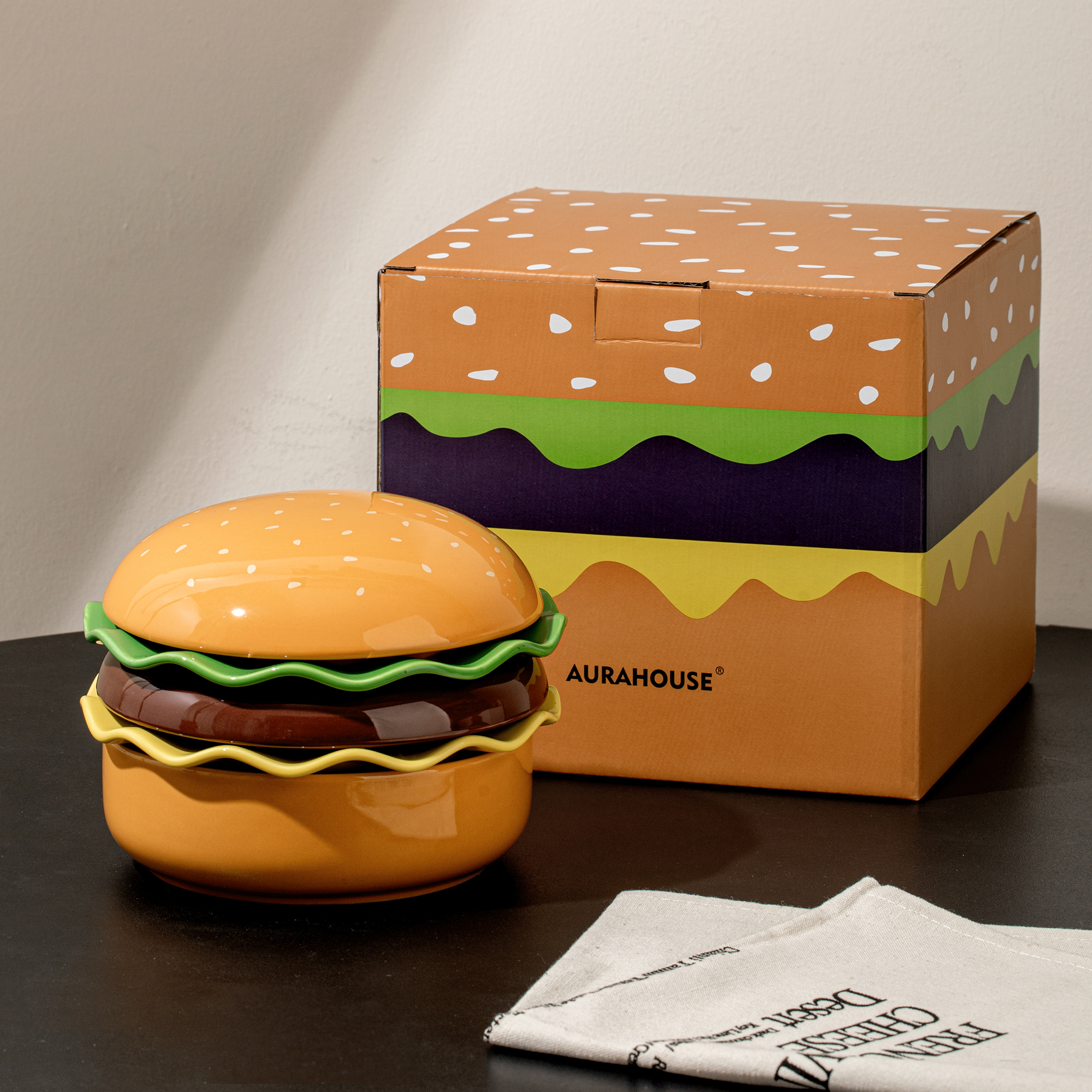 【真闺蜜才舍得送】汉堡包一人食餐具套装送女生生日礼物礼盒装